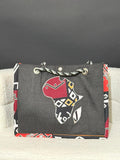 Sac Afrique Sombre & Chic – Wax Rouge & Noir