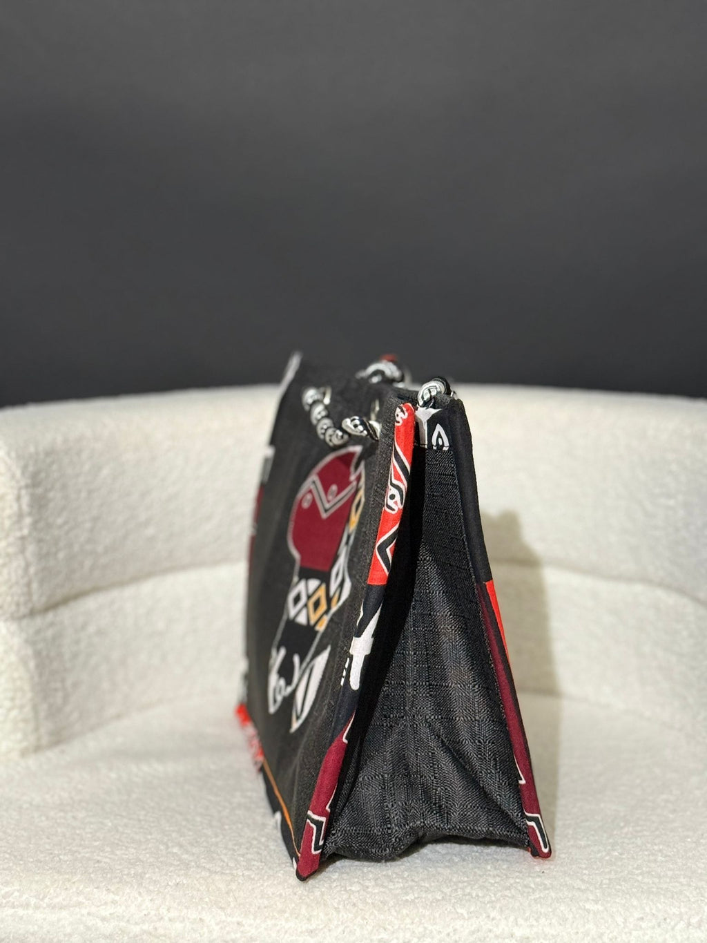 Sac Afrique Sombre & Chic – Wax Rouge & Noir