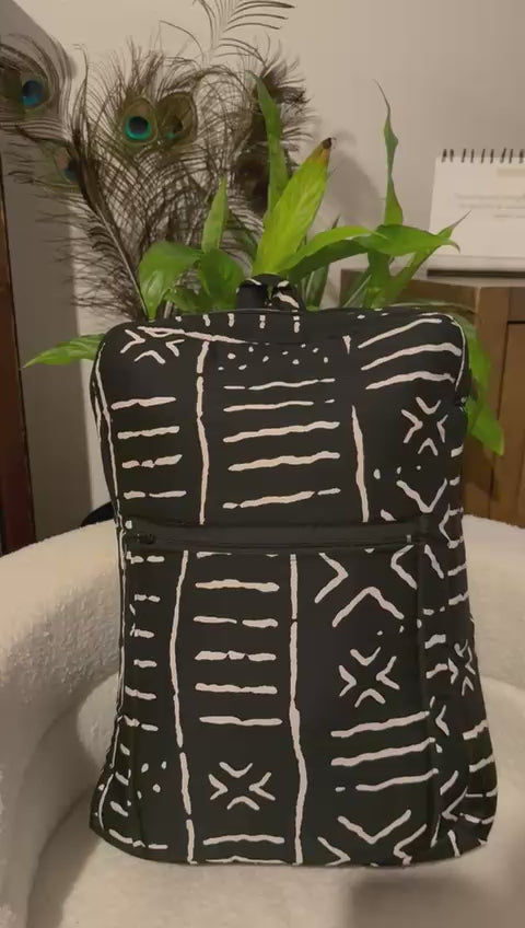 Sac à Dos Africain Mud Cloth – Élégance, Culture & Authenticité